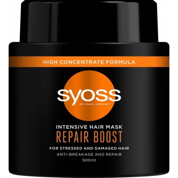 Syoss intensive hair mask repair boost intensywnie regenerująca maska do włosów suchych i zniszczonych 500ml