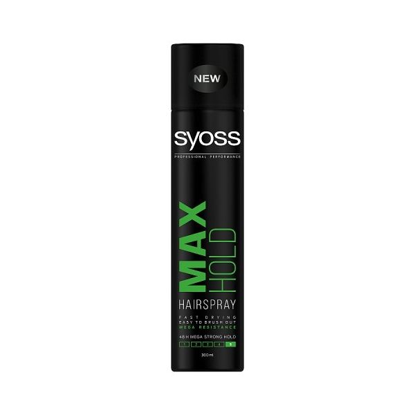 Syoss max hold hairspray lakier do włosów w sprayu mega strong 300ml