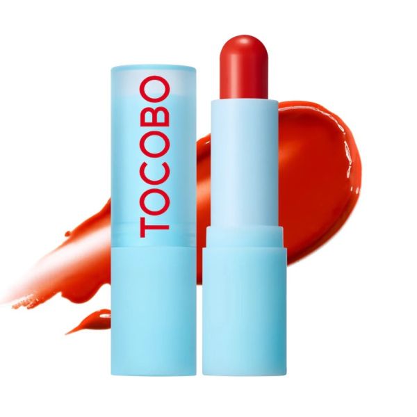 Tocobo glass tinted lip balm koloryzujący balsam do ust 013 tangerine red 3.5g