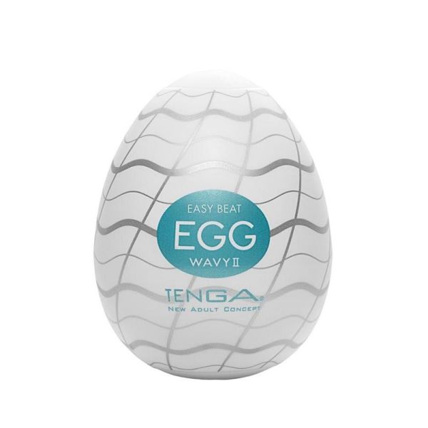 Tenga easy beat egg wavy ii jednorazowy masturbator w kształcie jajka