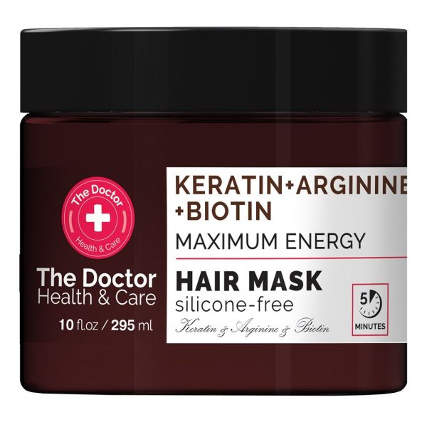 The doctor health & care maska do włosów wzmacniająca keratyna + arginina + biotyna 295ml