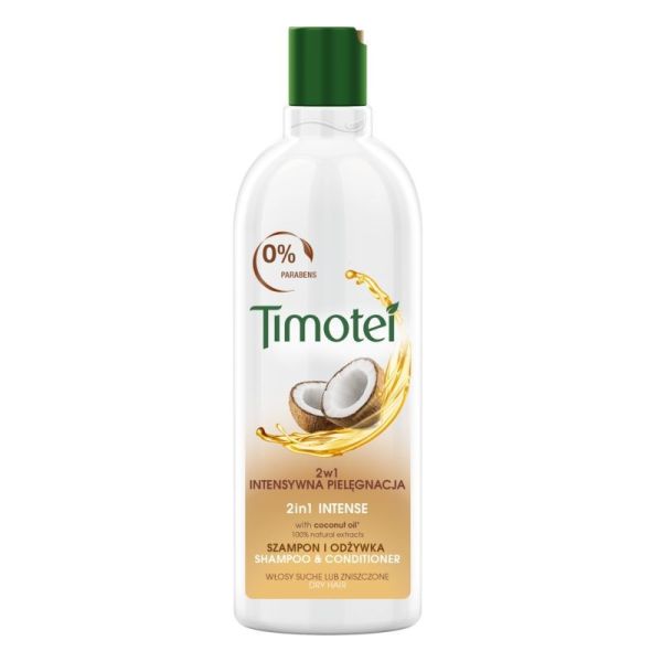 Timotei intensywna pielęgnacja 2w1 szampon z odżywką do włosów suchych i zniszczonych 400ml
