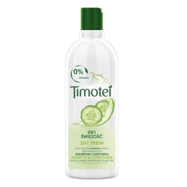 Timotei szampon głęboko oczyszczający do włosów cienkich i przetłuszczających się 400ml