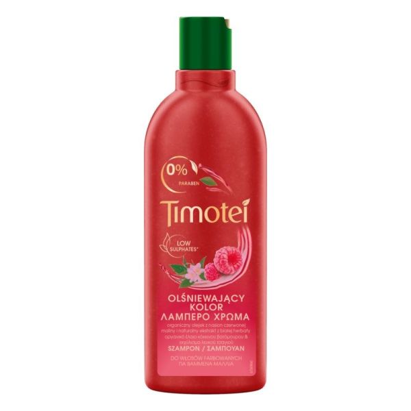 Timotei szampon podkreślający blask koloru do włosów farbowanych 400ml