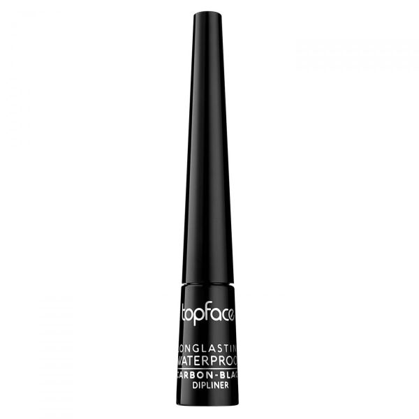 Topface longlasting waterproof eyeliner wodoodporny eyeliner w pędzelku carbon black 2.5ml