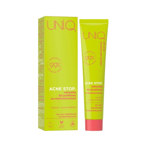 Uni.q acne stop. naturalny żel punktowy na niedoskonałości 20ml
