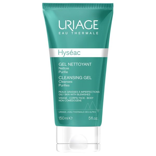 Uriage hyseac cleansing gel oczyszczający żel do mycia twarzy i ciała 150ml