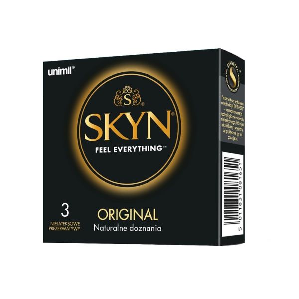 Unimil skyn original nielateksowe prezerwatywy 3szt