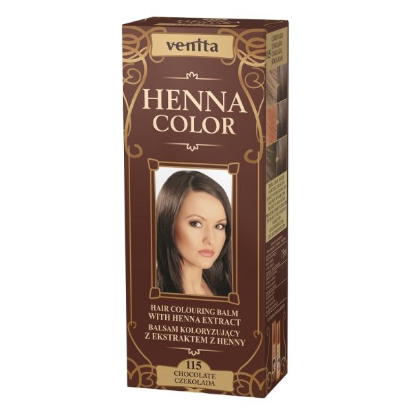 Venita henna color balsam koloryzujący z ekstraktem z henny 115 czekolada 75ml