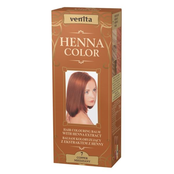Venita henna color balsam koloryzujący z ekstraktem z henny 7 miedziany 75ml
