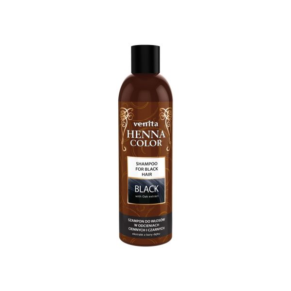 Venita henna color black szampon ziołowy do włosów w odcieniach ciemnych i czarnych 250ml
