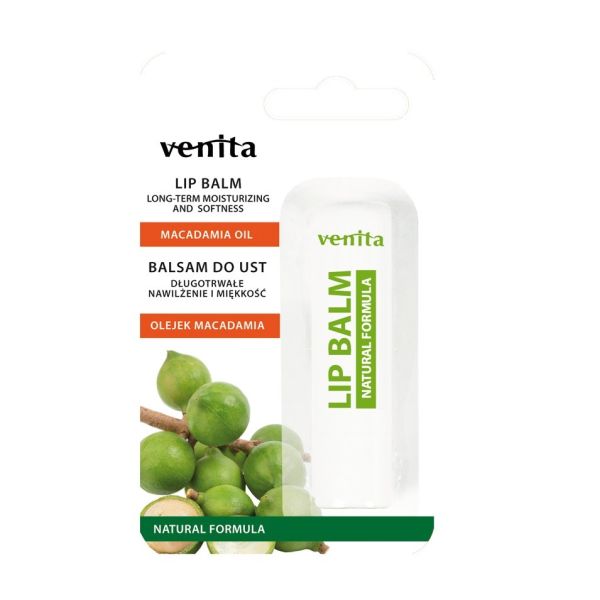 Venita naturalny balsam do ust olejek macadamia 4g