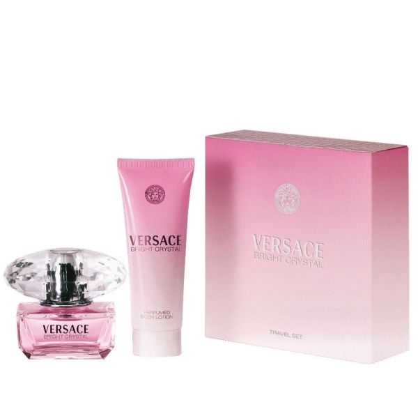 Versace bright crystal zestaw woda toaletowa spray 50ml + balsam do ciała 100ml