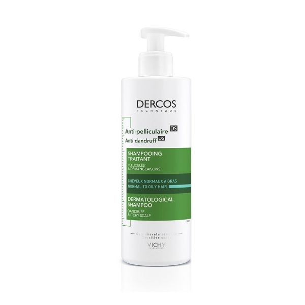 Vichy dercos anti-dandruff szampon przeciwłupieżowy do włosów normalnych i przetłuszczających się 390ml