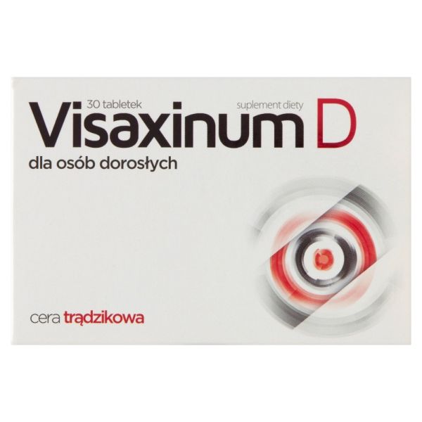 Visaxinum d suplement diety dla osób dorosłych z cerą trądzikową 30 tabletek