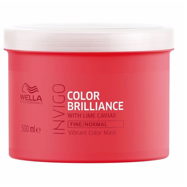 Wella professionals invigo color brilliance vibrant color mask fine/normal maska do włosów cienkich i normalnych uwydatniająca kolor 500ml