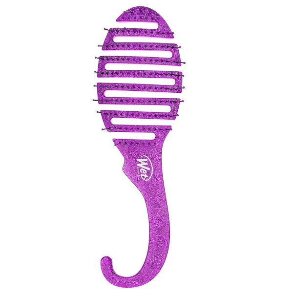 Wet brush shower detangler szczotka do rozczesywania włosów pod prysznicem purple glitter