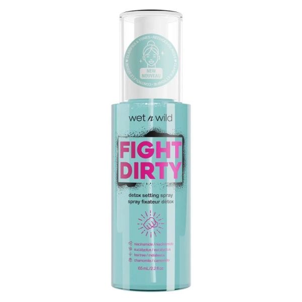 Wet n wild fight dirty detox setting spray detoksykujący spray utrwalający makijaż 65ml