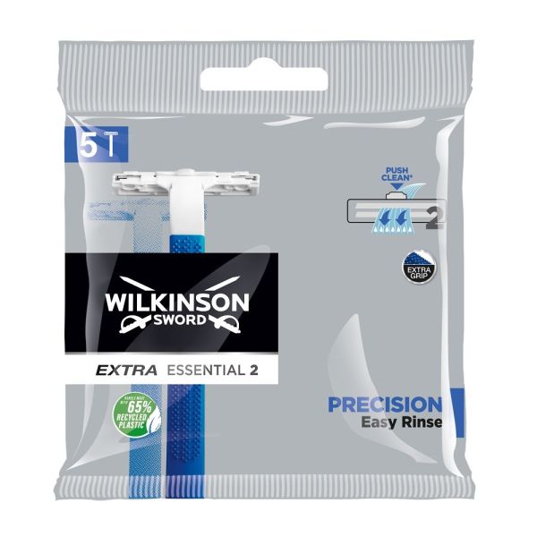 Wilkinson extra essential 2 precision jednorazowe maszynki do golenia dla mężczyzn 5szt