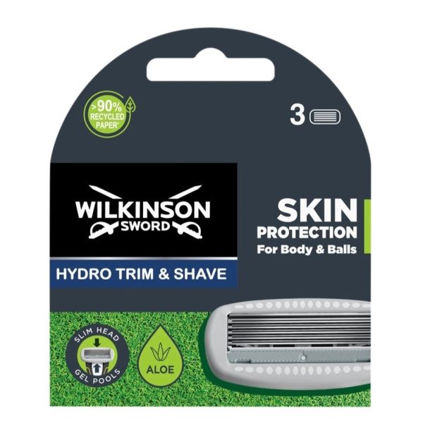 Wilkinson hydro trim & shave ostrza do maszynki do golenia i stylizacji 3szt.