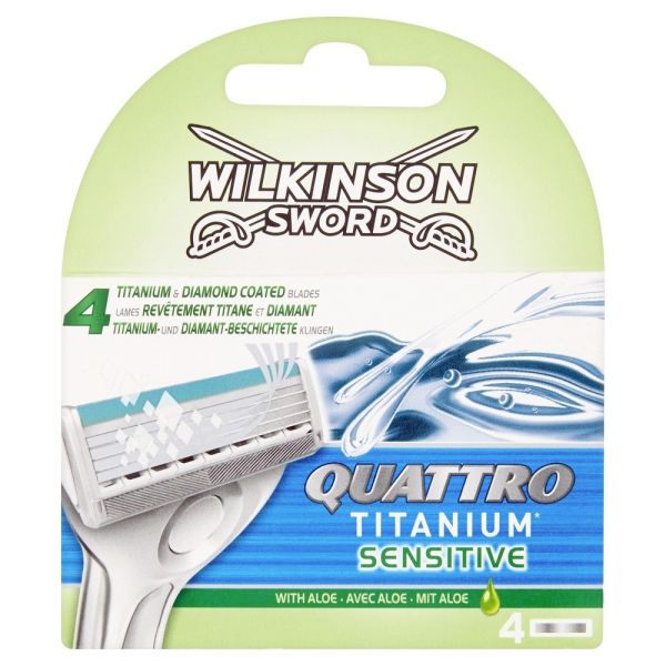 Wilkinson quattro essential 4 precision sensitive zapasowe ostrza do maszynki do golenia 4szt