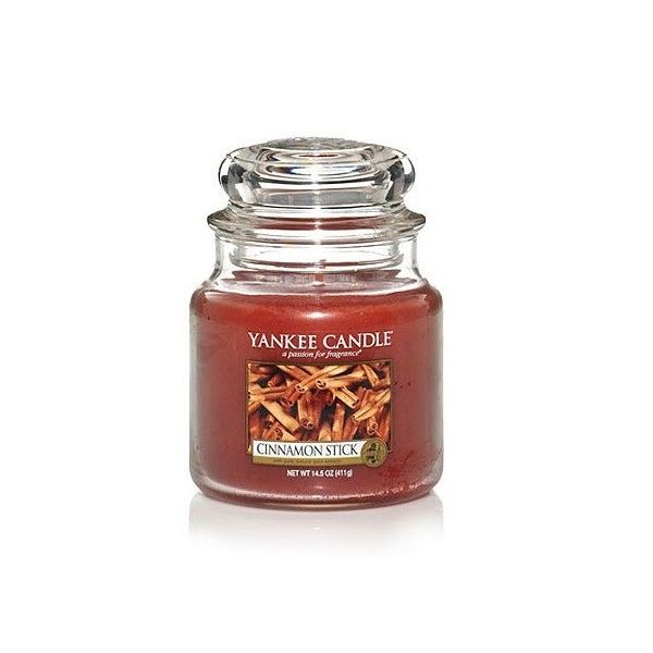 Yankee candle świeca zapachowa średni słój cinnamon stick 411g