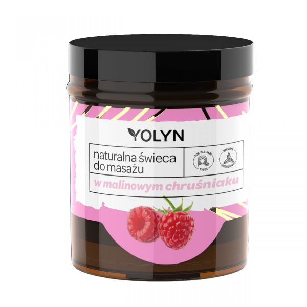 Yolyn naturalna świeca do masażu w malinowym chruśniaku 120ml