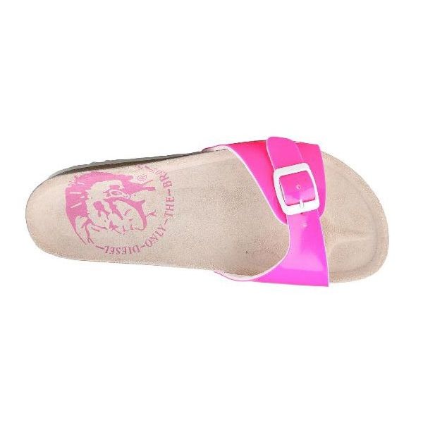 DIESEL klapki damskie SUM-292-C Charol fuxia